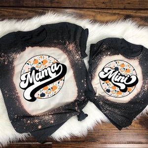MAMA & MINI boho pumpkin Tshirts MINI SHIRT